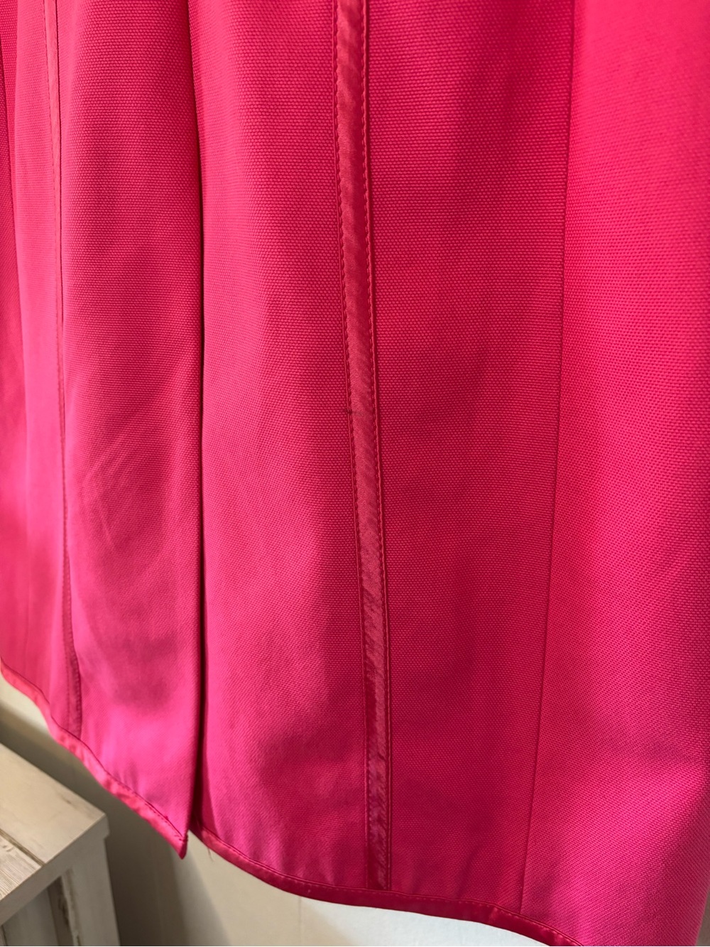 VTG Banana Republic Hot Pink Long Trench Coat, 2000s, Button Down, Cotton, XS - Picture 6 of 15